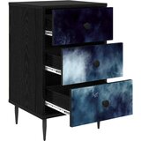  Noćni ormar RAALTE Crni hrast 36 x 33 x 61 cm Konstruirano drvo | shoptok.hr