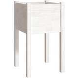  Vrtne sadilice 2 kom bijele 40 x 40 x 70 cm od masivne borovine | Eponuda.com