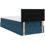  Okvir kreveta s madraca tamnoplavi 90x200cm baršunasti | Eponuda.com