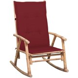  Stolica za ljuljanje od bambusa s jastukom | shoptok.hr