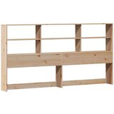  Krevet s regalom za knjige bez madraca 200 x 200 cm od borovine | shoptok.hr