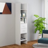 vidaXL Knjižna omara visok sijaj bela 40x35x180 cm iverna plošča, (20705332) Cene