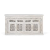 GINER Y COLOMER Komoda iz staranega belega mangovega lesa, (22147905) | Shoptok.si