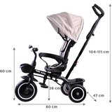  Tricikel Tiny Bike 3v1 – bež | Shoptok.si