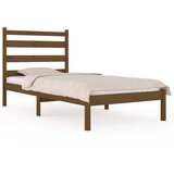 Furnova Posteljni okvir medeno rjav iz trdne borovine 100x200 cm, (21935813) | Shoptok.si