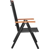  Sklopive vrtne stolice 6 kom od tekstilena crne | shoptok.hr