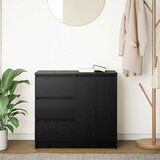  Komoda s ladicama crni hrast 71x35x65 cm konstruirano drvo | shoptok.hr