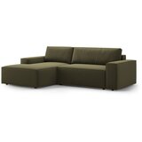 Micadoni Zelena raztegljiva kotna sedežna garnitura iz tkanine bouclé (levi kot) Jodie – Home | Shoptok.si