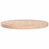  Okrugla stolna ploča Ø 80 x 4 cm netretirana masivna hrastovina | shoptok.hr