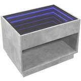 Stolić s beskonačnim LED siva boja betona 70x50x50 cm | Eponuda.ba