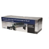 Orno OR-AE-1364 vgrajena miza utičnica 3&amp;times; 230 V + 2&amp;times; USB Slike