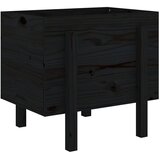  Vrtna sadilica crna 62 x 50 x 57 cm od masivne borovine | Eponuda.ba