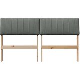  Tapecirani uzglavlje Tamno siva 140 cm Čvrsto borovo drvo | shoptok.hr