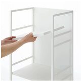 YAMAZAKI Bijeli metalni regal na kotačima 42x84,5x32 cm Tower – | shoptok.hr