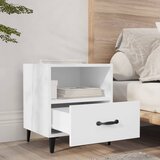  Noćni ormarić bijeli od konstruiranog drva | shoptok.hr