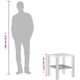  Vrtni stol crni 40x40x42 cm od poliratana i drva bagrema | shoptok.hr