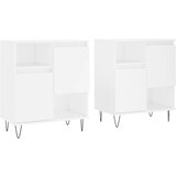 The Living Store Komoda 2 kosa bel inženirski les - Komoda, (21503205) | Shoptok.si