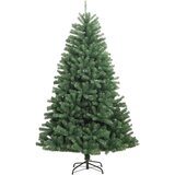  Umjetno božićno drvce sa šarkama i stalkom zeleno 150 cm | shoptok.hr