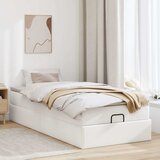  Otomanski okvir kreveta s madracem bijela 80x200cm umjetna koža | shoptok.hr