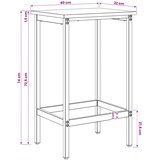  stolica 2 kom. Crni hrast 40 x 32 x 74 cm | shoptok.hr