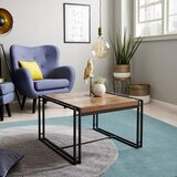 Lesnina-XXXL Klubska Miza Bistro, Naravne Barve, Črna | Shoptok.si