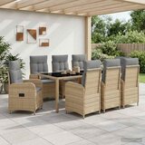 Vanjski set za objedovanje 9 pcs Bež i svijetlo siva | shoptok.hr