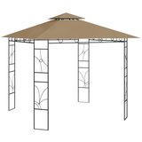 vidaXL Sjenica 3 x 3 x 2,7 m smeđe-siva 160 g/m² | shoptok.hr