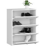 AKORD Rubin Omarica Za Čevlje, 4 Preklopna Vrata, Bela, (5000332865) | Shoptok.si