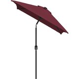 Zunanji senčnik s kovinskim drogom 300x200 cm bordo rdeč, (20742918) | Shoptok.si