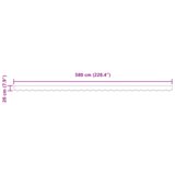 vidaXL Tenda Valance za 6 m Okvir Crna 5.8x0.2 m | shoptok.hr