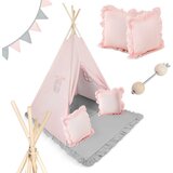 Janshop Tipi šotor za otroke NK -406 Nukido - svetlo roza, (21389281) Cene