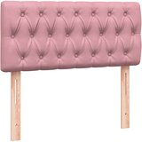 Box spring krevet s madracem ružičasti 80 x 220 cm baršunasti | shoptok.hr