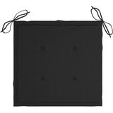  Jastuci za vrtne stolice 2 kom crni 40 x 40 x 3 cm od tkanine | shoptok.hr