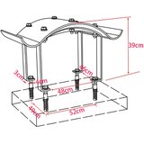Kapa za dimnjak od nehrđajućeg čelika 80 x 80 x 39 cm | shoptok.hr