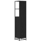 vidaXL Kupaonski ormar s ladicama Crni hrast 35 x 37.5 x 166 cm | shoptok.hr