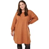 Zizzi Pletena obleka 'CAVISTA' oranžna | Shoptok.si