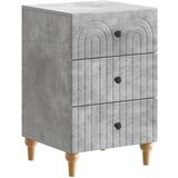 vidaXL Noćni ormar Betonska siva 43x 41 x 66 5 cm Konstruirano drvo - Betonska siva | shoptok.hr
