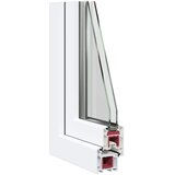  Prozor za podrum RISOR 80 x 40 cm PVC i staklo Bijela | shoptok.hr