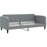  Dnevni krevet na razvlačenje svjetlosivi 80 x 200 cm od tkanine | shoptok.hr