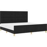 vidaXL Postelja Črna 200x200 cm Tkanina, (22049783) Cene