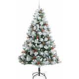  Umjetno božićno drvce s LED trakama Zelena i bijela 240 cm | shoptok.hr
