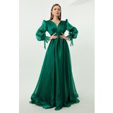 Lafaba Evening & Prom Dress - Green - Ruffle both Cijene