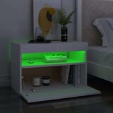 vidaXL TV ormarić s LED svjetlima bijeli 60x35x40 cm | shoptok.hr