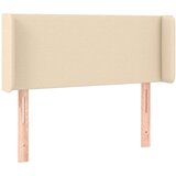  Vzglavje z ušesi krem 83x16x78/88 cm blago, (20794172) | Shoptok.si