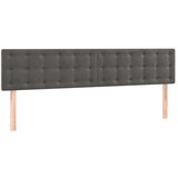  Posteljno vzglavje 2 kosa temno sivo 100x5x78/88 cm žamet, (20792910) | Shoptok.si