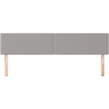  Posteljno vzglavje 2 kosa svetlo sivo 100x5x78/88 cm blago, (20737308) | Shoptok.si