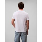 Calvin Klein Jeans Majica kremna / krvavo rdeča / bela | Shoptok.si