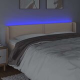  Uzglavlje boja cappuccina 183x16x78/88 cm od umjetne kože | shoptok.hr