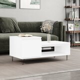 vidaXL Klubska mizica Bela 100x50x45 cm inženirski les Cene