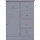  Komoda z 10 predali siva 113x30x79 cm les, (20656366) | Shoptok.si